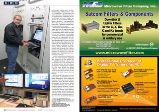 zeichnungen? „Digital schon,“ erwidert
                                                                                                                 Projektmanager Wilfried Klinke, „aber
                                                                                                                 auf Videobändern. All diese Tapes, die
                                                                                                                 zuletzt auf über 2.000 Quadratmetern
                                                                                                                 mit entsprechend aufwändigen Klima-
                                                                                                                 vorrichtungen archiviert wurden, ha-
                                                                                                                 ben wir im Laufe mehrerer Monate in
                                                                                                                 Dateien überführt.“ - „Wir arbeiten bei
                                                                                                                 CBC in Köln komplett bandlos,“ betont
                                                                                                                 Achim Pauly, „sämtliche Prozesse erfol-
                                                                                                                 gen ausschließlich file-basiert.“
                                                                                                                   Die bandlose Prozess-Struktur geht
                                                                                                                 soweit, dass CBC ein eigenes Netz auf-
                                                                                                                 gebaut hat, um die wichtigsten Städte
                                                                                                                 in Deutschland sowie London und New
                                                                                                                 York für den Austausch von Beiträgen
                                                                                                                 anzubinden. Über dieses Glasfasernetz
                                                                                                                 lassen sich die Außenstudios auch live
                                                                                                                 per Video-over-IP zuschalten. Für Live-
                                                                                                                 Berichterstattungen an Orten, die nicht
                                                                                                                 über das eigene Netz angebunden sind,
                                                                                                                 verfügt CBC über SNG-Fahrzeuge. Su-
                                                                                                                 sanne Jumpelt, zuständig für Broad-
                                                                                                                 casting Sales & Marketing, listet auf:
                                                                                                                 „Unsere SNG-Fahrzeuge sind in Berlin,
                                                                                                                 München und Moskau sowie zwei in Köln
                                                                                                                 stationiert. So können wir in kurzer Zeit
                                                                                                                 fast alle Orte in Deutschland und Euro-
                                                                                                                 pa schnell erreichen.“
                                                                                                                   Auf dem benachbarten Parkhaus hat
                                                                                                                 CBC eine eindrucksvolle Spiegelpa-
                                                                                                                 rade aufgebaut. Die fünf größten der
                                                                                                                 37 Satelliten-Antennen haben einen
                                                                                                                 Durchmesser von 4,6 m und werden für
                                                                                                                 die Uplinks benutzt. Von Mido Fayad,
                                                                                                                 Bereichsleiter Sendebetrieb, erfahren
 1                                                                                                               wir: „Vier dieser Spiegel sind ständig
                                                                                                                 in Betrieb, drei davon sind auf ASTRA
                                                                                                                 19.2E und einer auf EUTELSAT 9E aus-
                                                                                                                 gerichtet. Die fünfte Antenne dient zur
                                                                                                                 Reserve.“
                                                                                                                   Was macht CBC nun, wenn es in Köln
                                                                                                                 stark regnet, die Verbindung zum Sa-
                                                                                                                 telliten abzubrechen droht? Sehen die
                                                                                                                 Zuschauer die Programme der Medien-
                                                                                                                 gruppe RTL dann nur noch schwarz?
                                                                                                                 „Keineswegs, wir beobachten ständig
                                                                                                                 die Wettermeldungen und sollte ein
                                                                                                                 schweres Gewitter aufziehen, schalten
                                                                                                                 wir den Uplink auf unseren Standort in
                                                                                                                 Grünwald bei München. Dann überneh-
                                                                                                                 men die dortigen Uplink-Antennen. Der
                                                                                                                 Zuschauer merkt von der Umschaltung
                                                                                                                 höchstens wenige Zehntelsekunden et-
                                                                                                                 was, in denen der Satelliten-Receiver

                                                                                                                 1. Projektmanager Wilfried Klinke im
                                                                                                                 Antennen-Betriebsraum. Er verrät uns: "Ich
                                                                                                                 bin Leser der TELE-Satellite seit der ersten
                                                                                                                 Ausgabe in 1981."
                                                                                                                 2. Einer der Arbeitsplätze im
                                                                                                                 Hauptschaltraum. Hier werden über
                                                                                                                 die CBC-eigene Software PiloSat die
 2                                                                                                               Satellitenantennen gesteuert.


226 TELE-satellite International — The World‘s Largest Digital TV Trade Magazine — 12-01/2012 — www.TELE-satellite.com
 