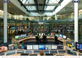 ■ 13 Sendeabwicklungen in Köln
                                                                                                                                                                       und das Network Operation
                                                                                                                                                                       Center. Im NOC werden 60
                                                                                                                                                                       Verbreitungswege überwacht und
                                                                                                                                                                       gesteuert.
                                                                                                                                                                       [Foto: CBC / Dirk Schwarz]




228 TELE-satellite International — The World‘s Largest Digital TV Trade Magazine — 12-01/2012 — www.TELE-satellite.com   www.TELE-satellite.com — 12-01/2012 —   TELE-satellite International — The World‘s Largest Digital TV Trade Magazine   229
 