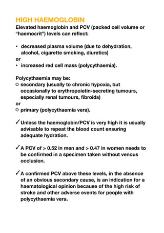 All about CBC interpretations for medical staff | PDF