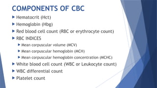 Cell blood count and erythrocyte sediment rateC.pptx