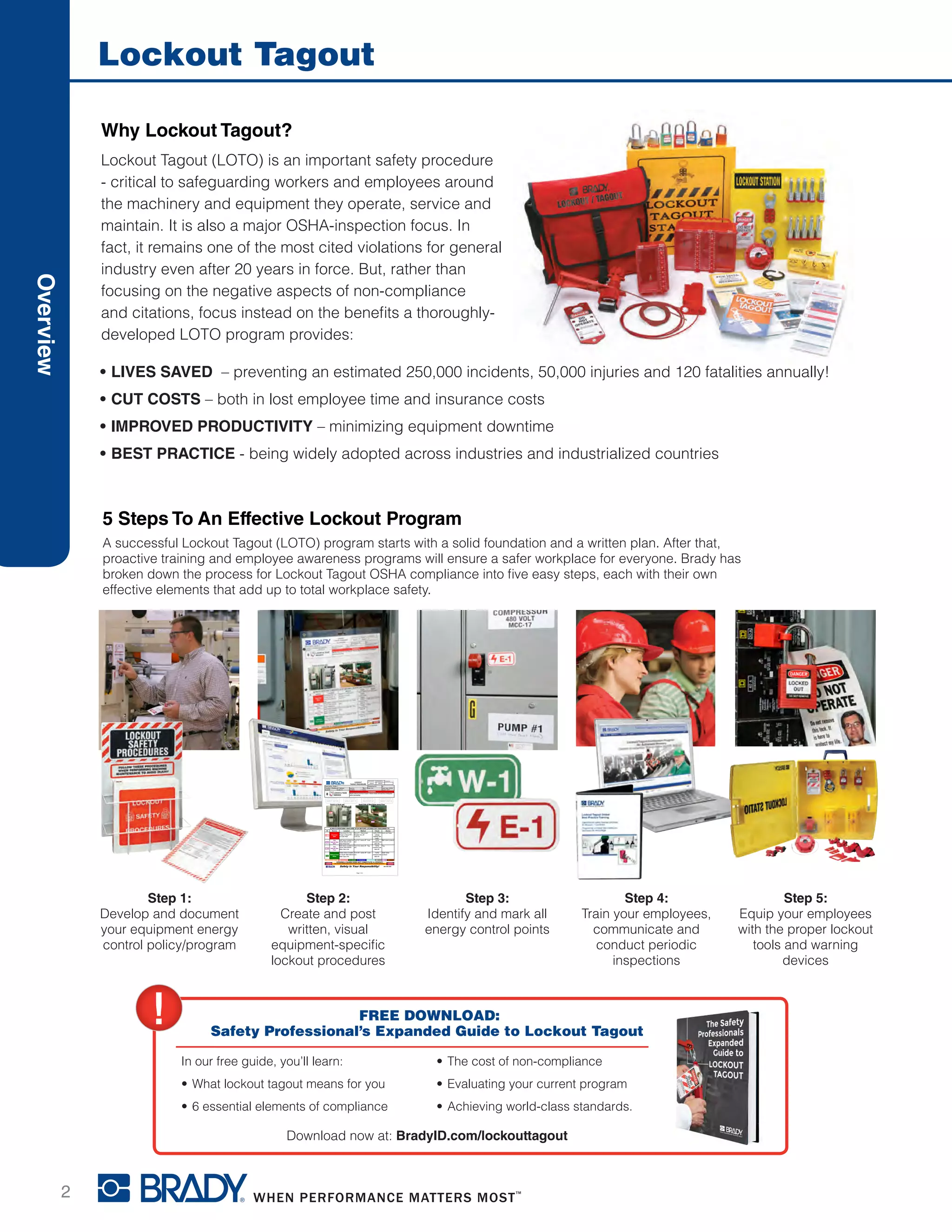 Cbc brady-lockout tagout-catalog_2016 | PDF