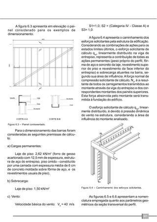 RQFHSomRHVWUXWXUDO 
2FRQFHLWRSULQFLSDOGRSURMHWRVHJXQGRR 
6LVWHPD/6)pGLYLGLUDHVWUXWXUDHPXPDJUDQGH 
TXDQWLGDGHGHHOHPHQWRVHVWUXWXUDLVGHPDQHLUD 
TXHFDGDXPUHVLVWDDXPDSHTXHQDSDUFHODGD 
FDUJDWRWDODSOLFDGDRPHVWHFULWpULRpSRVVtYHO 
XWLOL]DUSHUILVPDLVHVEHOWRVHSDLQpLVPDLVOHYHV 
HIiFHLVGHPDQLSXODU 
1R0DQXDOGH$UTXLWHWXUDGR%$VmR 
DSUHVHQWDGRVRVSULQFLSDLVDVSHFWRVGHSURMHWR 
H PRQWDJHP SDUD HGLILFDo}HV FRP R VLVWHPD 
/6)LQFOXLQGRDOJXPDVLQIRUPDo}HVUHODFLRQDGDV 
FRP DHVWDELOLGDGH HVWUXWXUDO FRPRV SDLQpLV 
HVWUXWXUDLVHQmRHVWUXWXUDLVHRVVLVWHPDVGH 
FRQWUDYHQWDPHQWR 
1RSUHVHQWHLWHPHVWDVLQIRUPDo}HVVmR 
FRQGHQVDGDV GHVWDFDQGRVH RV FRQFHLWRV 
QHFHVViULRVDRSURMHWRHVWUXWXUDOGRVLVWHPD/6) 
6LVWHPDHVXEVLVWHPDHVWUXWXUDLV 
2 VLVWHPD HVWUXWXUDO WRWDO GH XP HGLItFLR 
SRGH VHU GLYLGLGR HP GRLV JUXSRV GH 
VXEVLVWHPDVRVYHUWLFDLVHRVKRUL]RQWDLV2V 
VXEVLVWHPDVKRUL]RQWDLVSUHFLVDPVHUVXSRUWDGRV 
SHORVVXEVLVWHPDVYHUWLFDLV$RPHVPRWHPSR 
RVVXEVLVWHPDVYHUWLFDLVVmRJHUDOPHQWHHVEHOWRV 
QRWRFDQWHDXPDRXDPEDVDVGLPHQV}HVGD 
VHomRWUDQVYHUVDOHPUHODomRjDOWXUDWRWDOGR 
HGLItFLR 