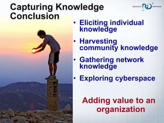 Capturing Knowledge: Adding Value to an Organization | PPT