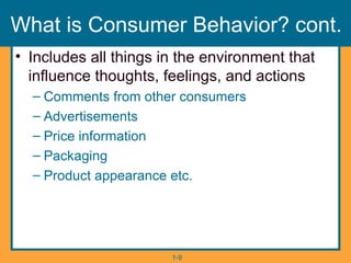 Introduction to Consumer Behavior and Marketing Strategy | PPT