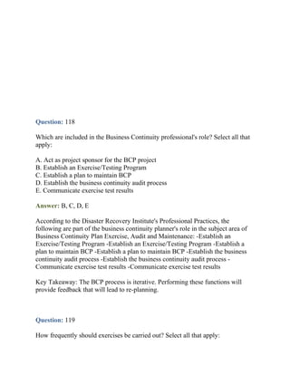Bcp Questions Dont Miss these DRI CBCP Dumps | PDF