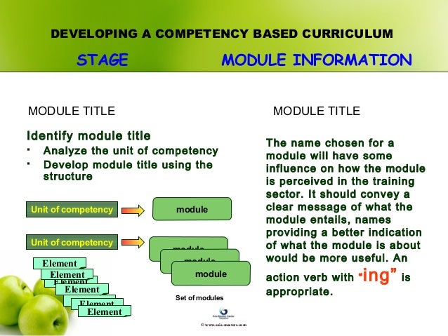 competency-based curriculum development
