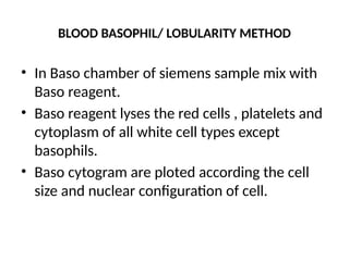 CBC, Principle of Cell Counter, Interpretation of Histogram ...
