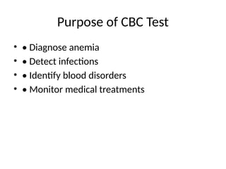 Comprehensive Guide to Complete Blood Count (CBC) Test and Its Clinical ...