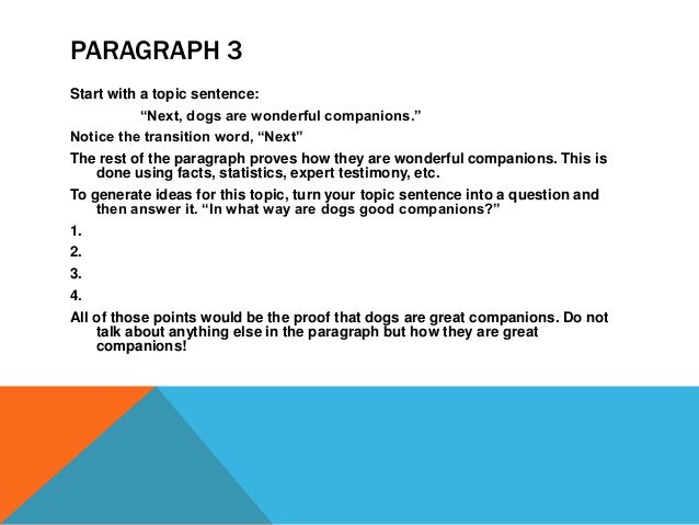 Research paper argument transitions