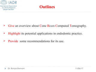 Use of Cone Beam Computed Tomography in Endodontics | PPT