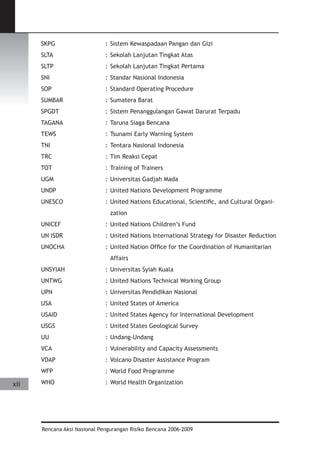 Dissaster Risk Reduction
