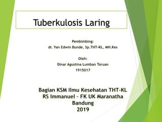Tuberkulosis Laring
 
