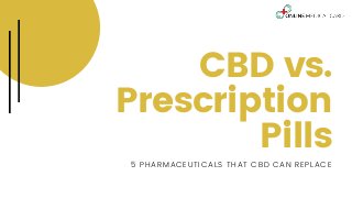 CBD vs.
Prescription
Pills
5 PHARMACEUTICALS THAT CBD CAN REPLACE
 