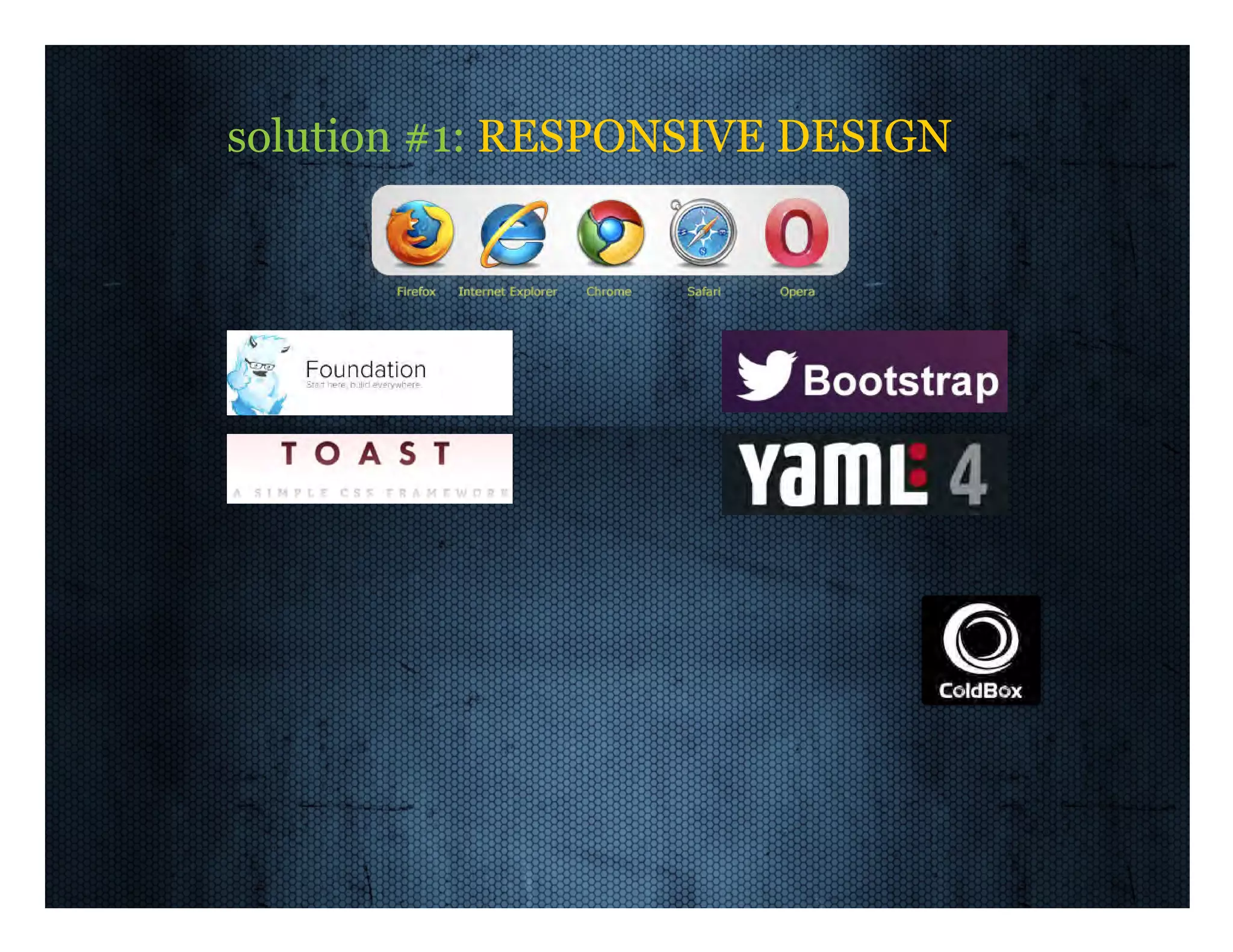 solution  #1:  RESPONSIVE  DESIGN   