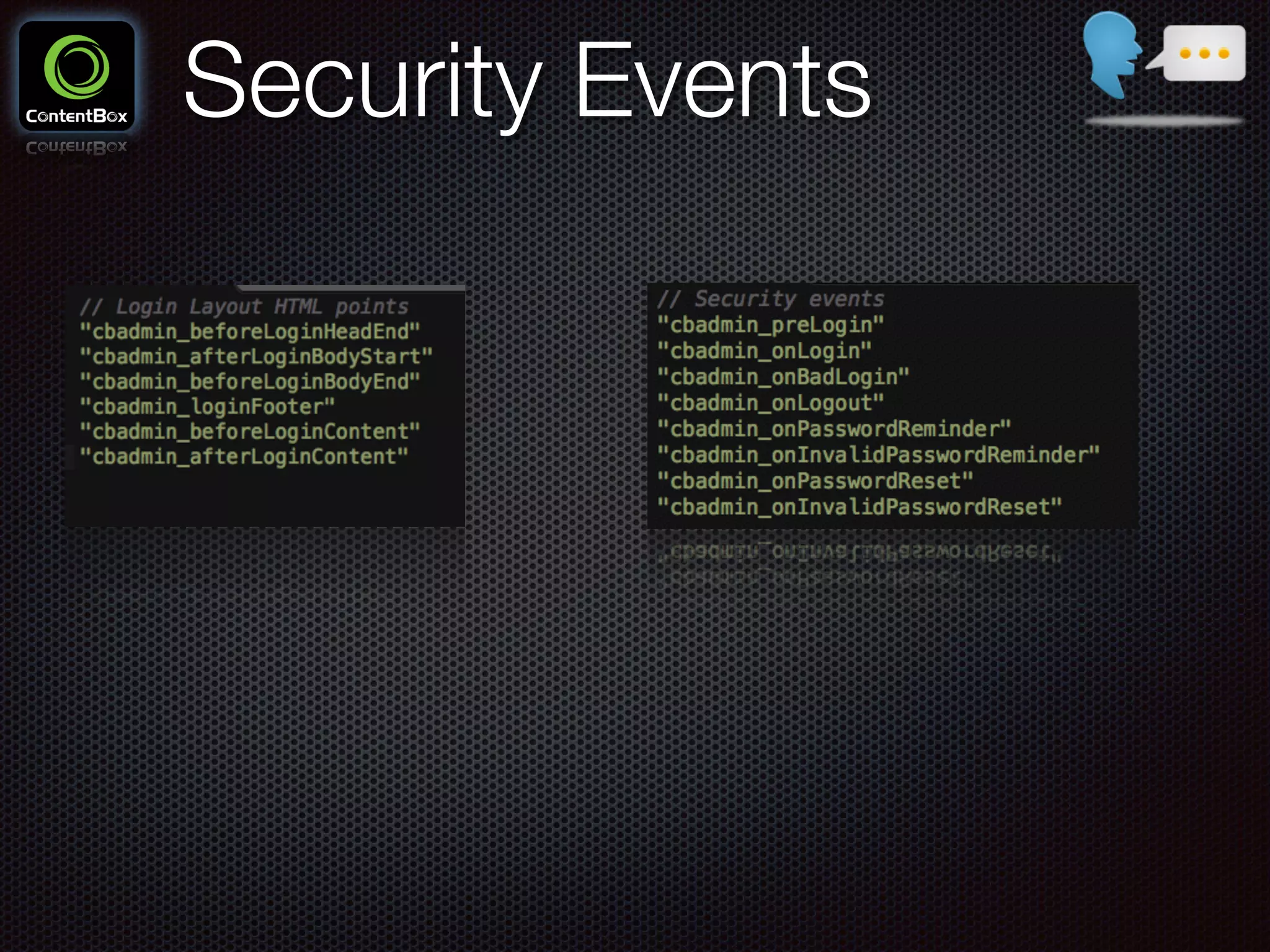 Security Events
 
