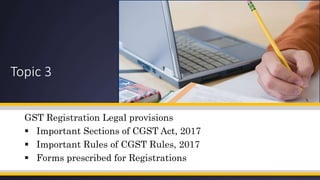CBEC - GST - Registration Legal Provisions