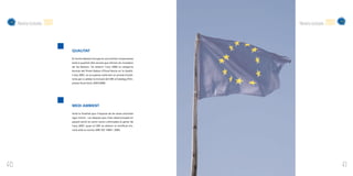 Memòria d’activitats   2007                                                              Memòria d’activitats   2007


                                   QUALITAT

                                   El Centre Balears Europa és una entitat compromesa
                                   amb la qualitat dels serveis que ofereix als ciutadans
                                   de les Balears. Va obtenir l’any 2006 la categoria
                                   bronze del Premi Balear d’Excel·lència en la Gestió.
                                   L’any 2007, es va superar amb èxit un procés d’audi-
                                   toria per a validar la inclusió del CBE al Catàleg d’Em-
                                   preses Excel·lents 2007/2008.




                                   MEDI AMBIENT

                                   Amb la finalitat que l’impacte de les seves activitats
                                   sigui mínim. Les tasques que s’han desenvolupat en
                                   aquest sentit es varen veure culminades al gener de
                                   l’any 2007, quan el CBE va obtenir el certificat d’a-
                                   cord amb la norma UNE ISO 14001: 2004.




60                                                                                                                          61
 