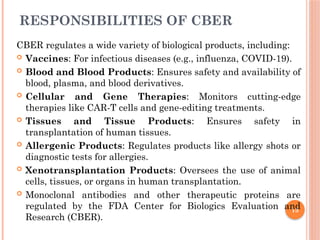 Center for Biologics Evaluation and Research (CBER) PPT | PPTX
