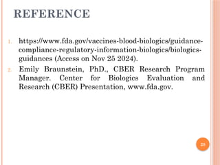 Center for Biologics Evaluation and Research (CBER) PPT | PPTX
