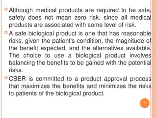 Center for Biologics Evaluation and Research (CBER) PPT | PPTX