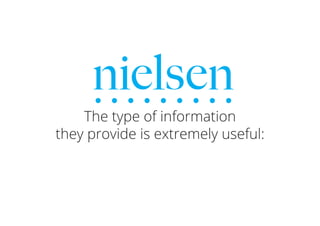 The type of information
they provide is extremely useful:
 