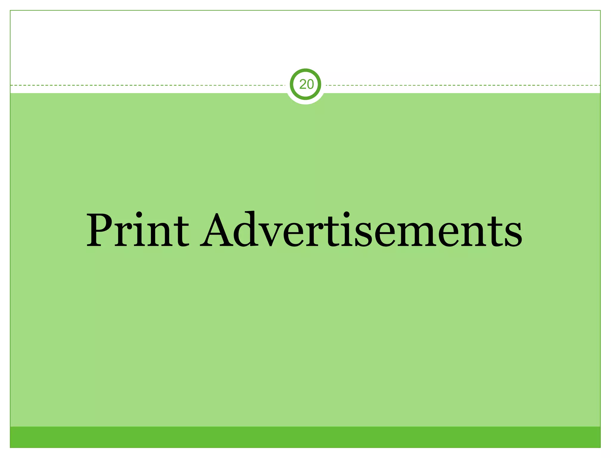 Print Advertisements 