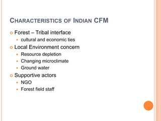 Communnity Based Forest Management | PPTX