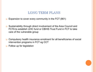 FCT Community Based Health Insurance Scheme (CBHIS): Progress, Problems ...