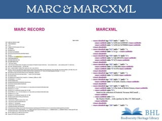 MARC & MARCXML
 