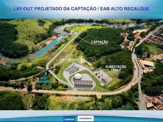 LAY-OUT PROJETADO DA CAPTAÇÃO / EAB ALTO RECALQUE
 
