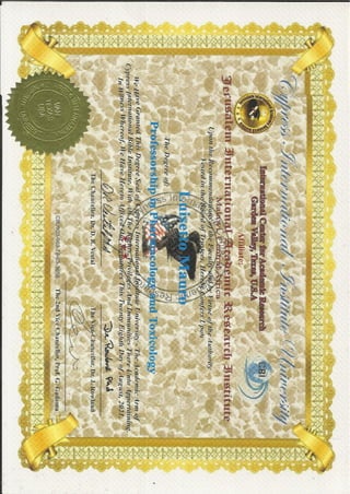 Cbi 7 cypress certificate luisetto m prof.ssorship pharmacology   toxicology