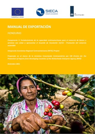Manual de Exportaciones de café para Honduras diciembre 2021 Page 1 of 53
 