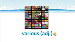 various (adj.)

 