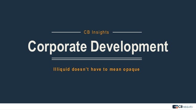 Corporate Development & CB Insights