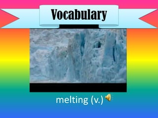 Vocabulary




melting (v.)
 