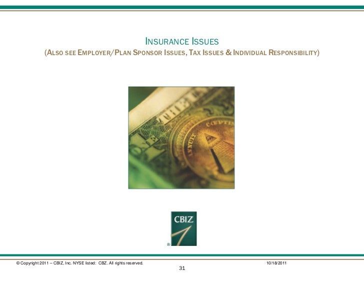 CBIZ Matrix &amp; Health Reform Bulletin 40 ACA Updates: CLASS ...