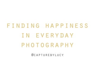 Blog Photography Workshop • Blognix 2014