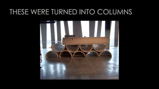 THESE WERE TURNED INTO COLUMNS 
 