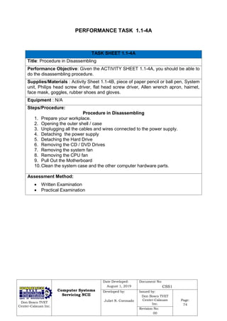 Cblm installing and configuring computer system and networks | PDF