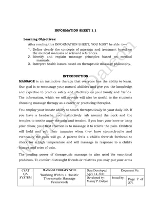 INFORMATION SHEET 1.1
Learning Objectives:
After reading this INFORMATION SHEET, YOU MUST be able to—
1. Define clearly th...