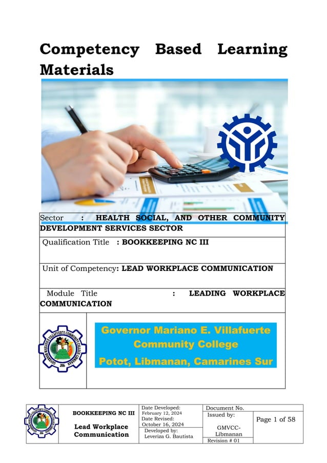 basic competency 1, competency based learning materials | PDF