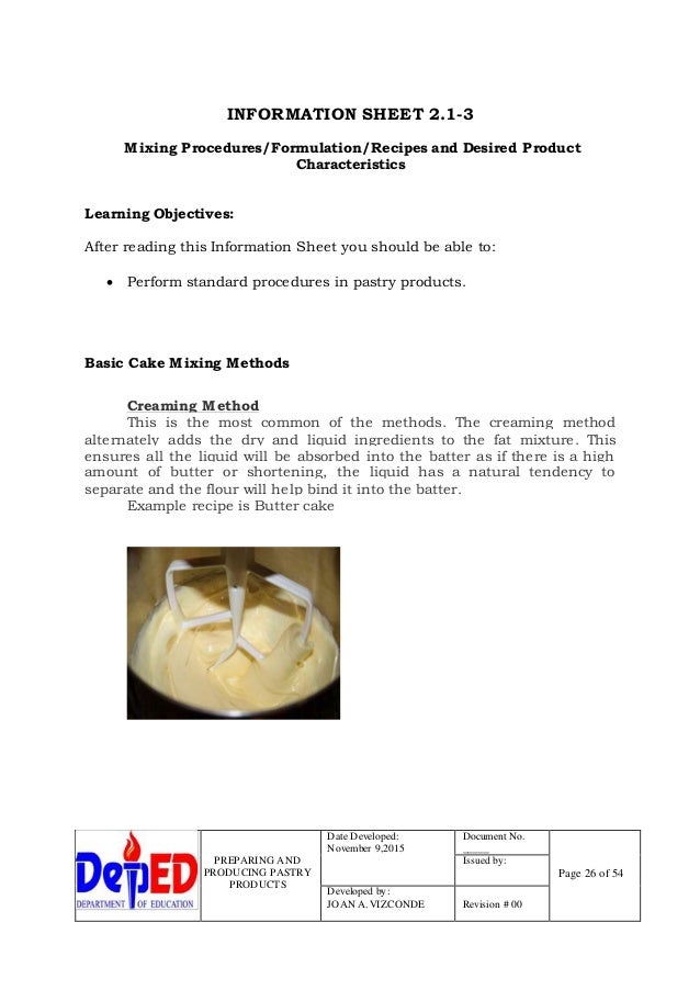 LEARNING MODULE in Bread and Pastry ProductionUC2 Prepare and Produc…