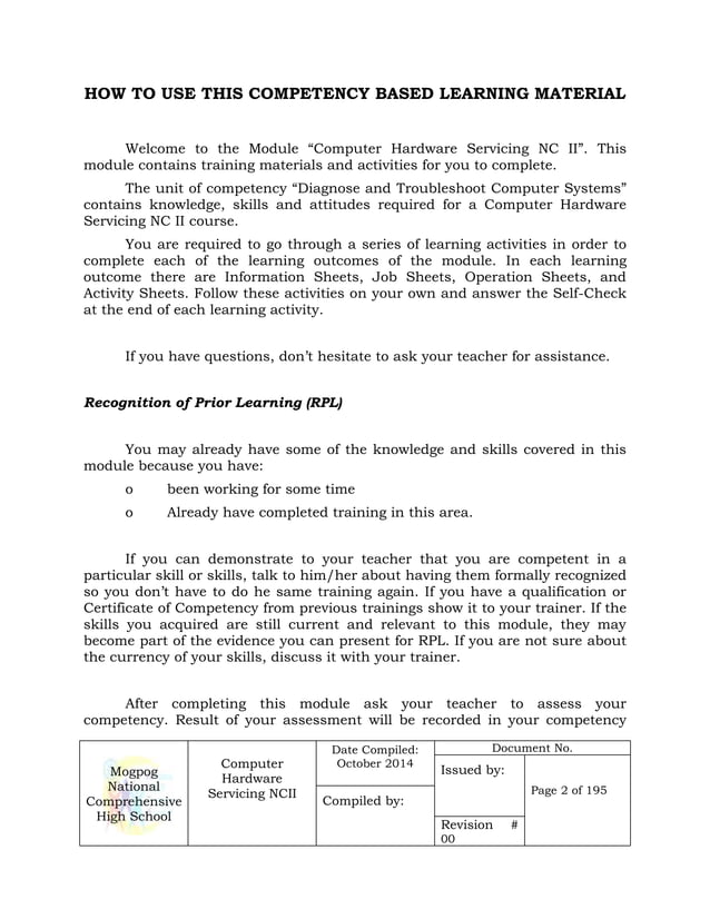 Installing computer systems and networks Module | DOCX | Educational ...