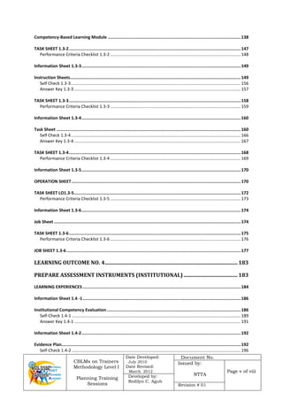 Cblm for plan | PDF