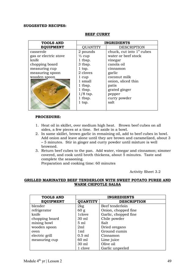 Cblm lg gr. 10 tle commercial cooking (cookery) PDF
