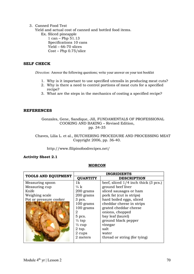 Cblm lg gr. 10 tle commercial cooking (cookery) PDF