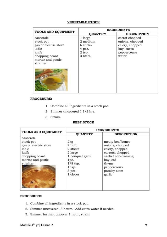 Cblm lg gr. 10 tle commercial cooking (cookery) PDF