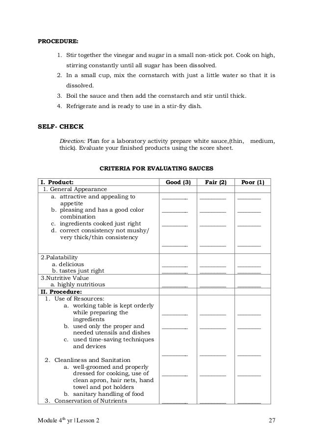 Cblm Lg Gr 10 Tle Commercial Cooking Cookery