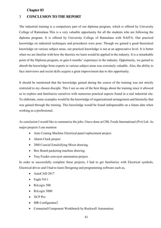 NVQ 6 Electrical Technology Industrial Training Report | PDF