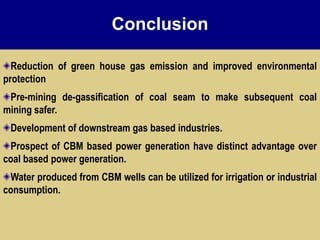COAL BED METHANE & CO2 SEQUESTRATION | PPTX